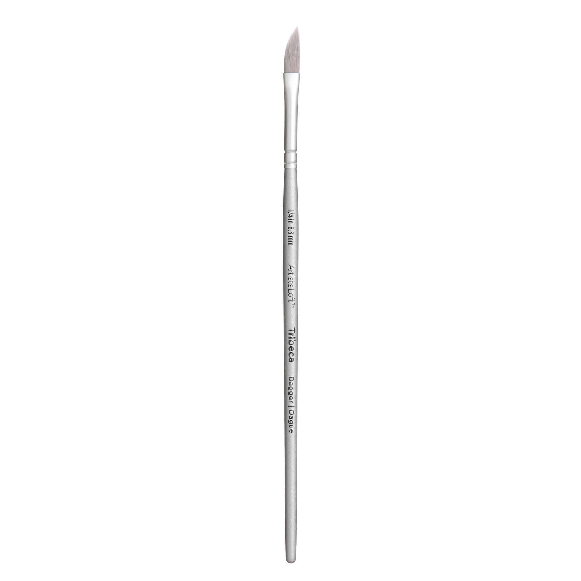 Tribeca Synthetic Taklon Short Handle Dagger Brush by Artist's Loft™, 1/4"